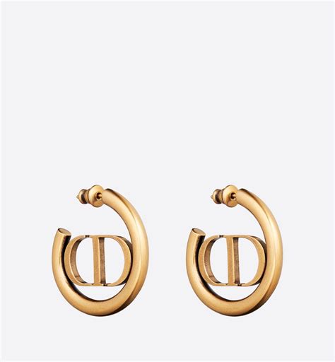 30 Montaigne Hoop Earrings Antique Gold